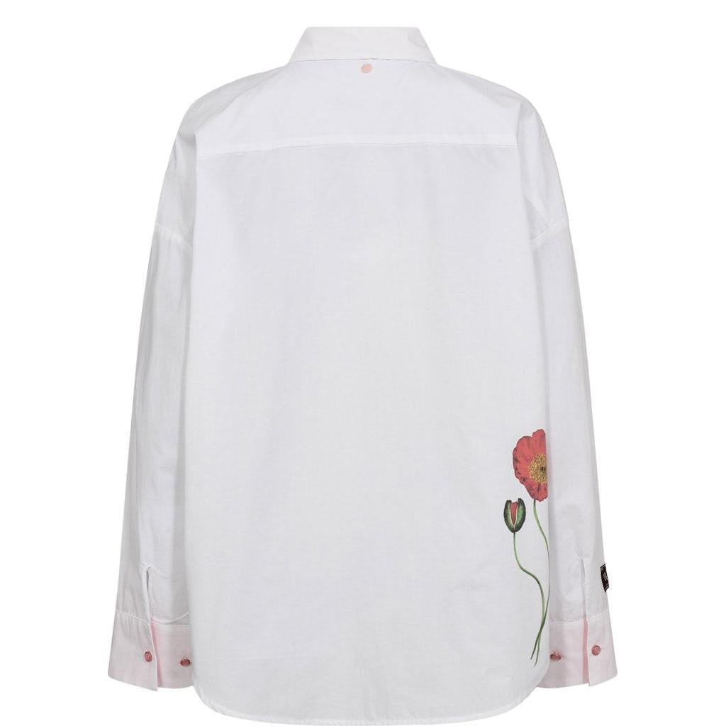 Nümph, Nuflory Shirt, Bright White-Nümph-Minlillebutik.dk