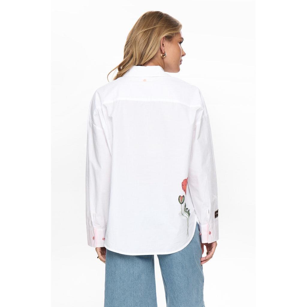 Nümph, Nuflory Shirt, Bright White-Nümph-Minlillebutik.dk