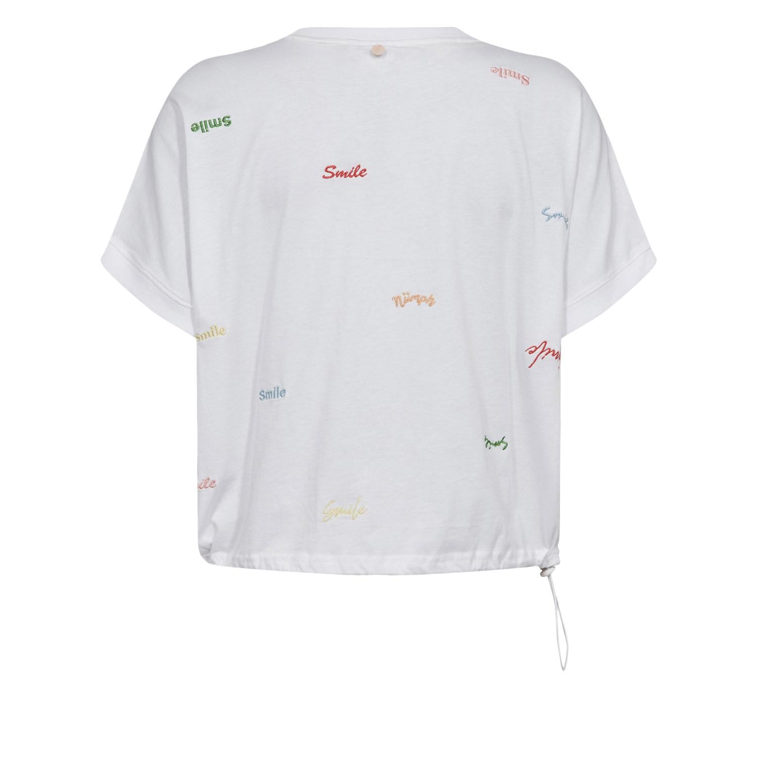 Nümph, Nujoya boxy t-shirt, Bright white-Nümph-Minlillebutik.dk