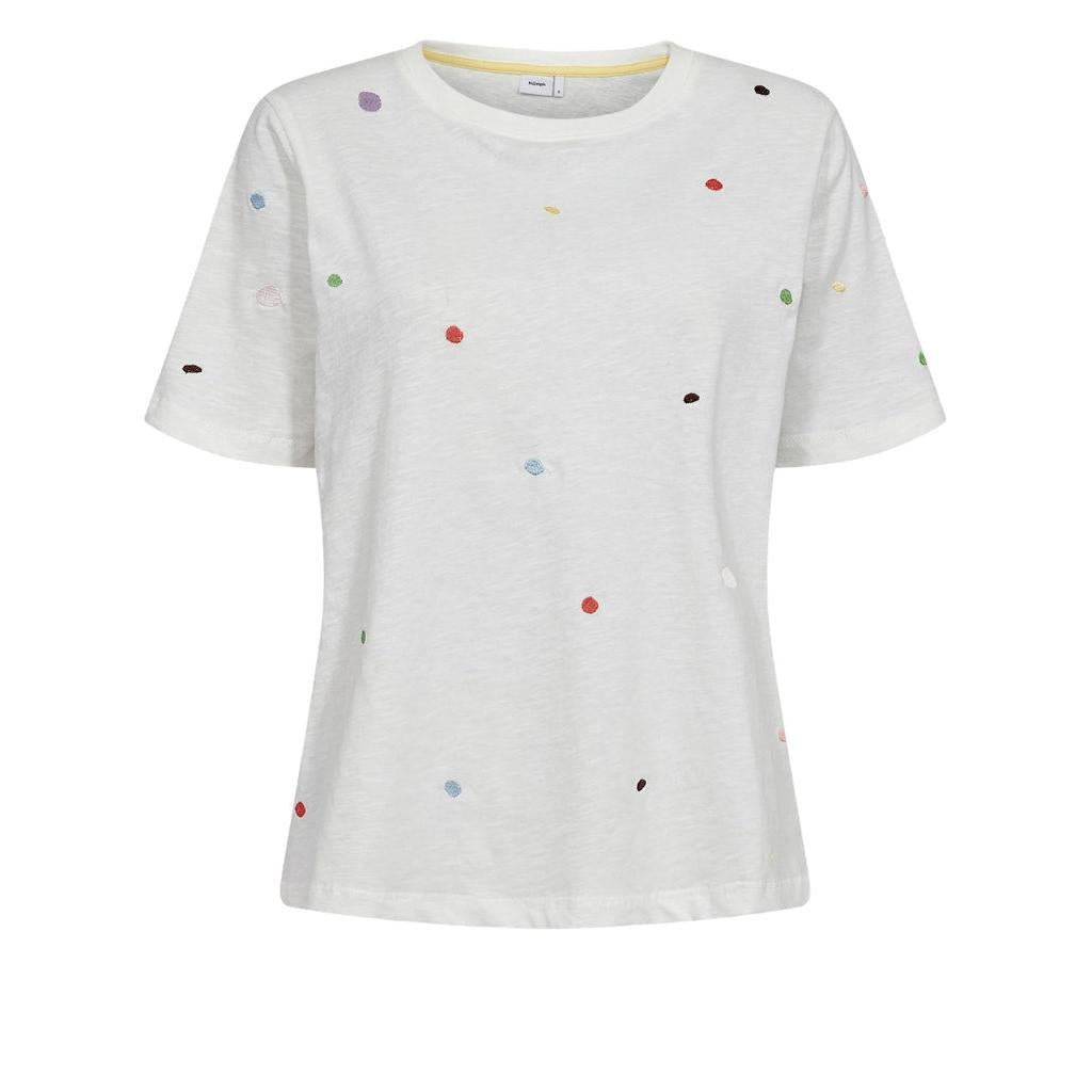 Nümph, Nudelora T-shirt, Cloud Dancer-Nümph-Minlillebutik.dk