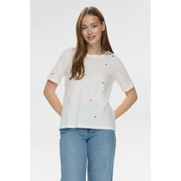 Nümph, Nudelora T-shirt, Cloud Dancer-Nümph-Minlillebutik.dk
