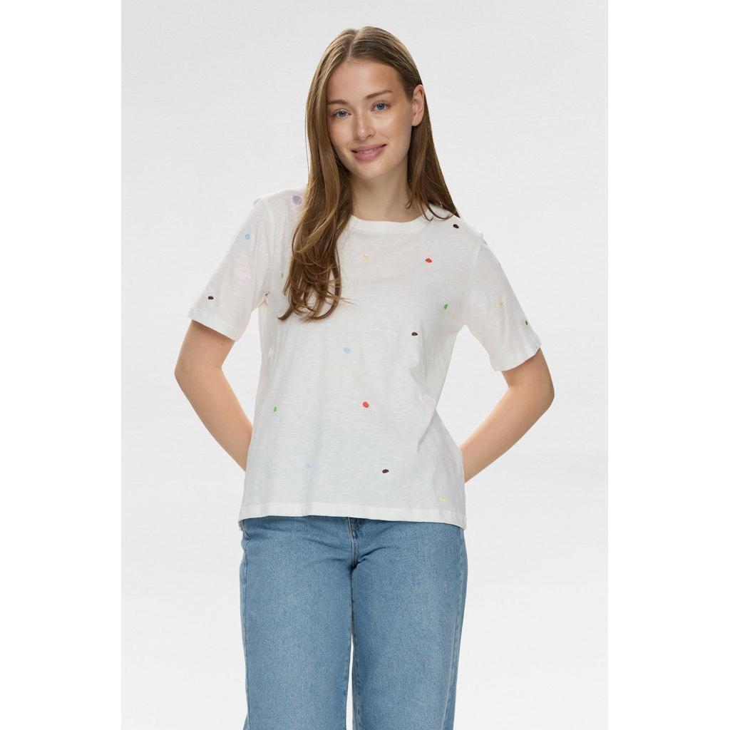 Nümph, Nudelora T-shirt, Cloud Dancer-Nümph-Minlillebutik.dk