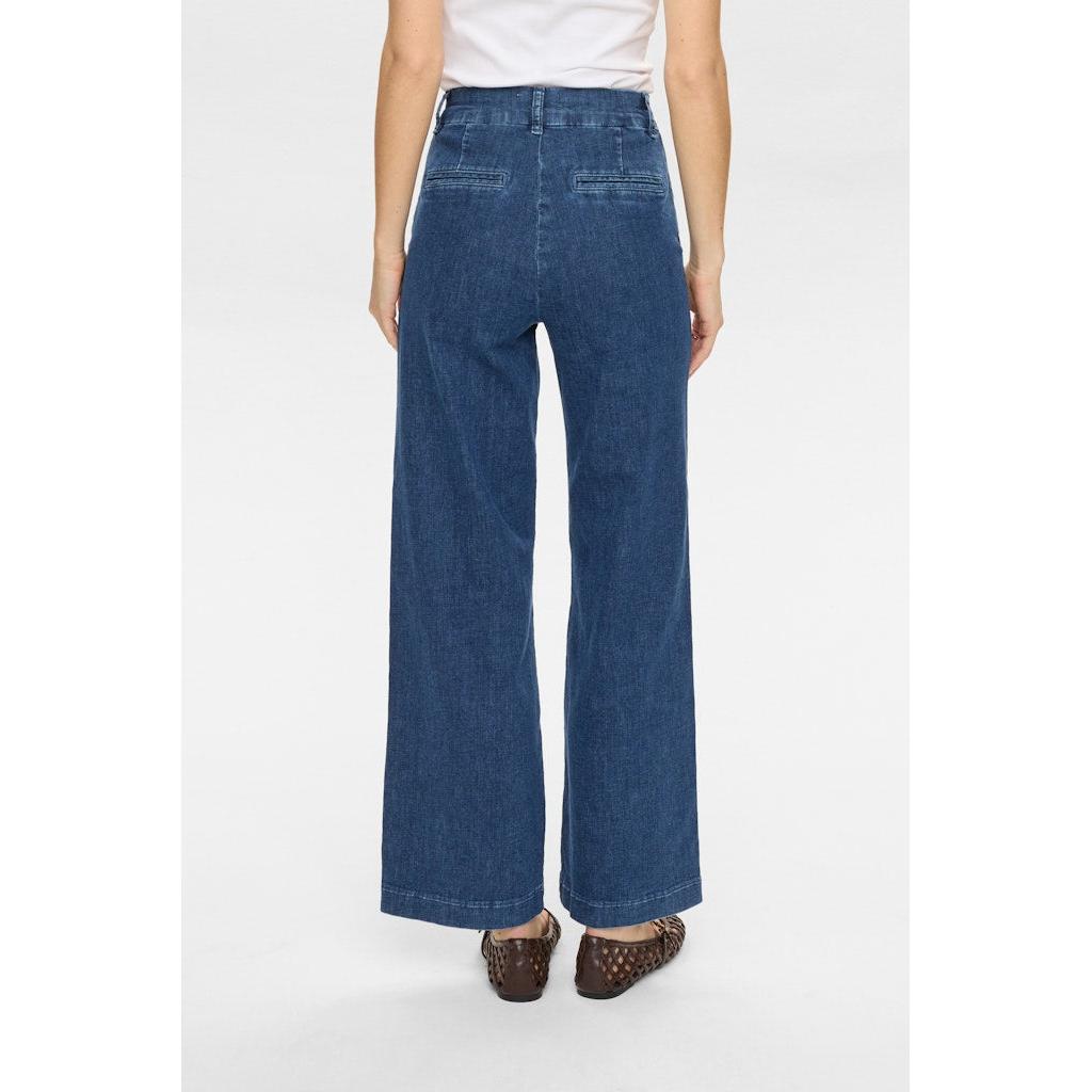 Nümph, HR Wide Jeans, Medium Blue Denim, 30'-Nümph-Minlillebutik.dk