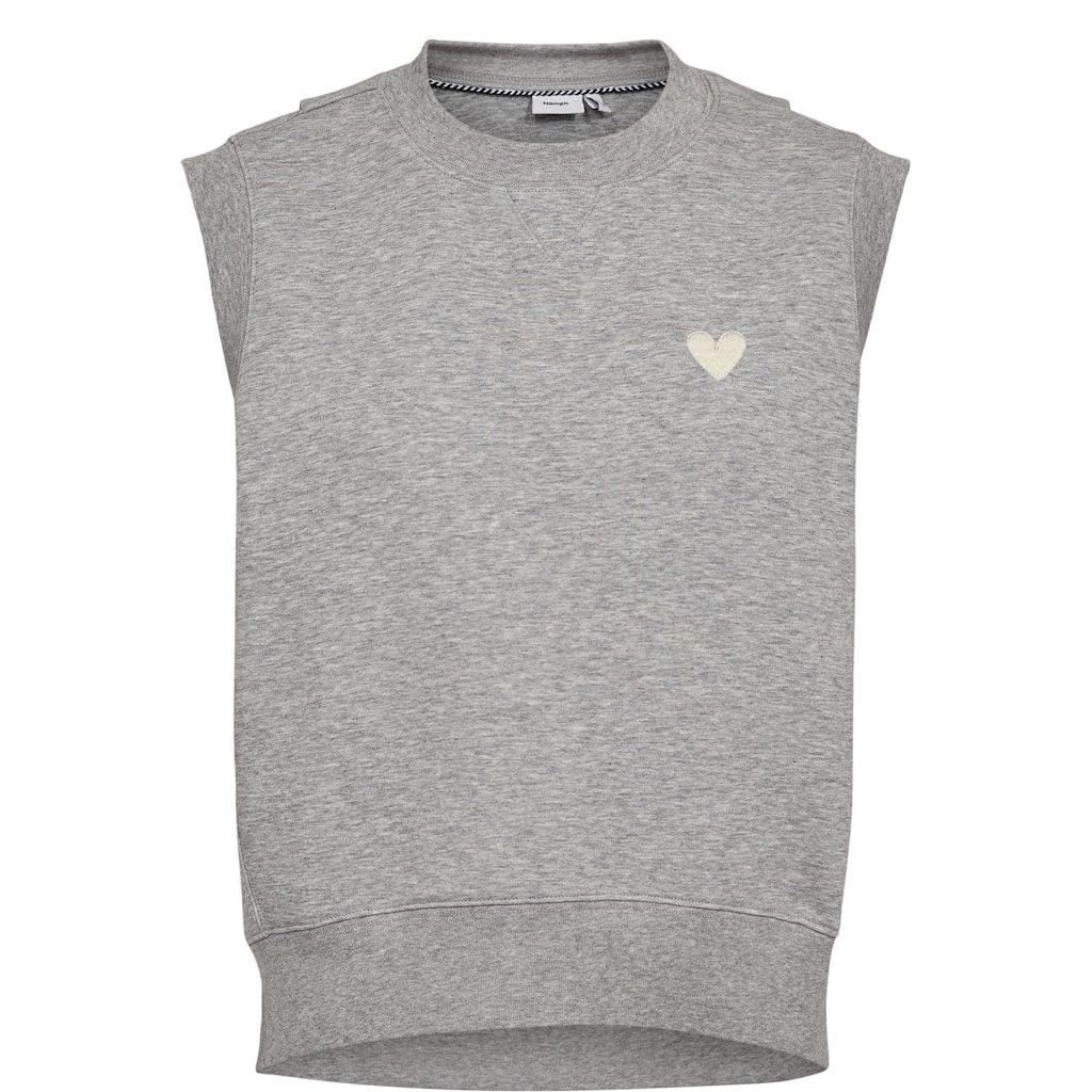 Nümph, Nunathalie Vest, Medium Grey Melange-Nümph-Minlillebutik.dk