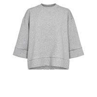Nümph, Nunathalie Sweat, Medium Grey Melange-Nümph-Minlillebutik.dk
