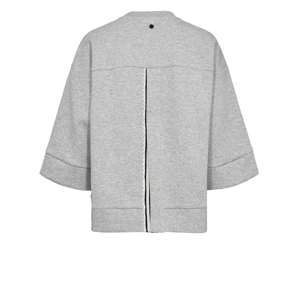Nümph, Nunathalie Sweat, Medium Grey Melange-Nümph-Minlillebutik.dk