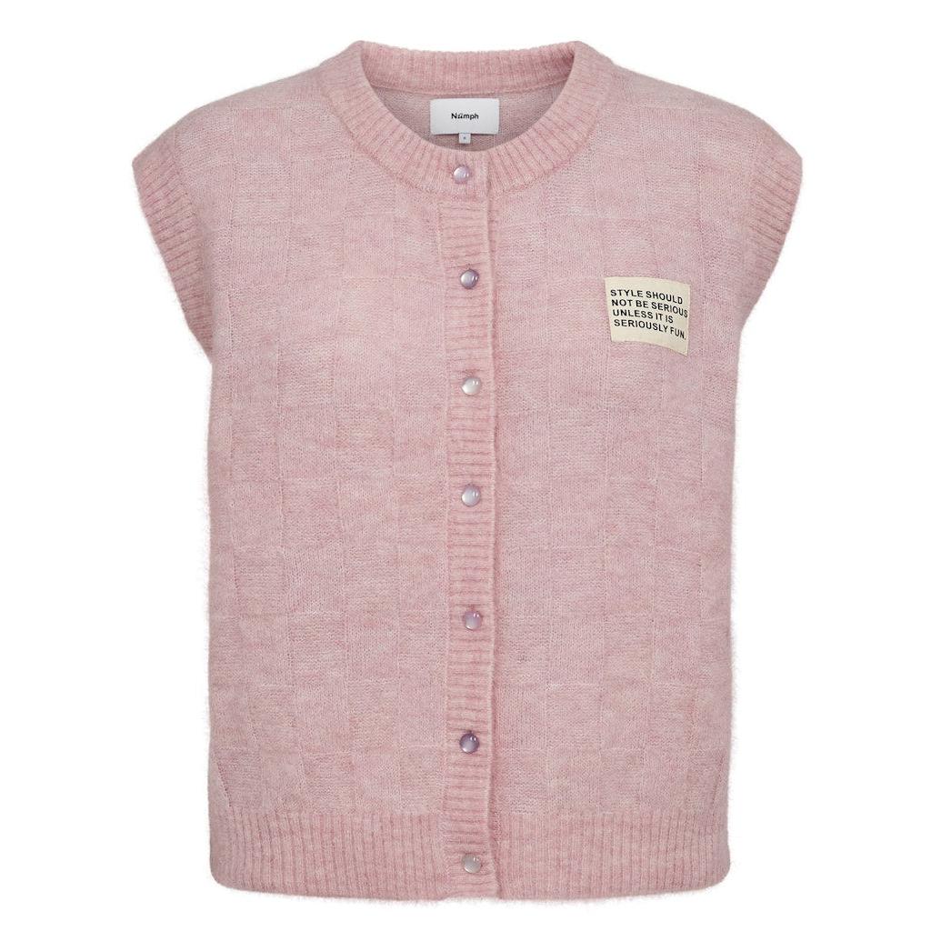 Nümph, Nuriette Check Vest, Pink Lady-Nümph-Minlillebutik.dk
