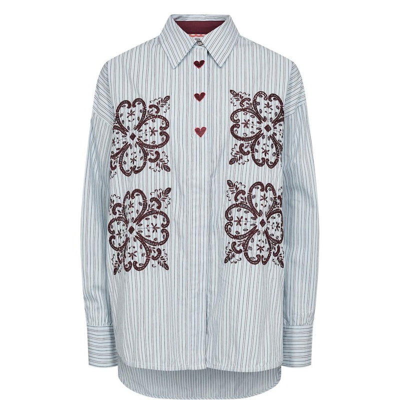 Nümph, Nuditty Shirt, Floaty Blue-Nümph-Minlillebutik.dk