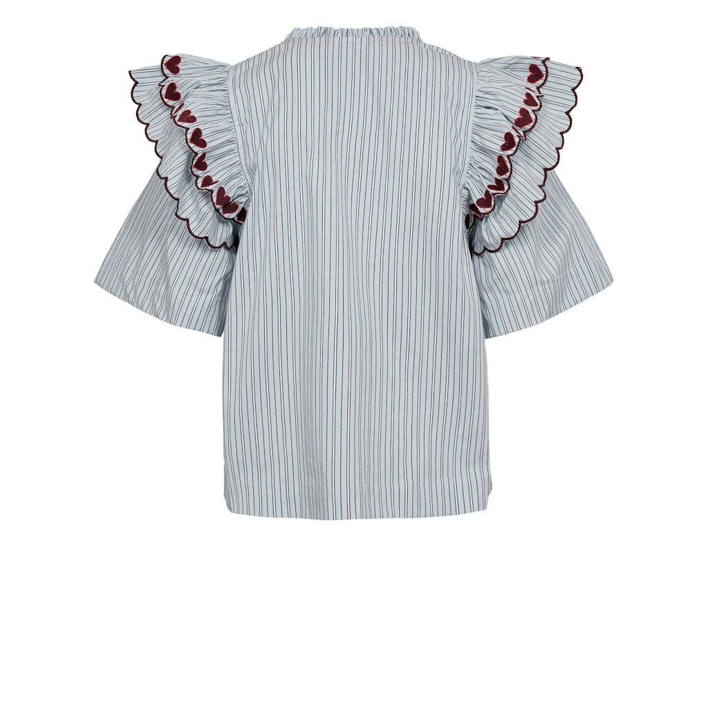 Nümph, Nuditty Blouse, Floaty Blue-Nümph-Minlillebutik.dk