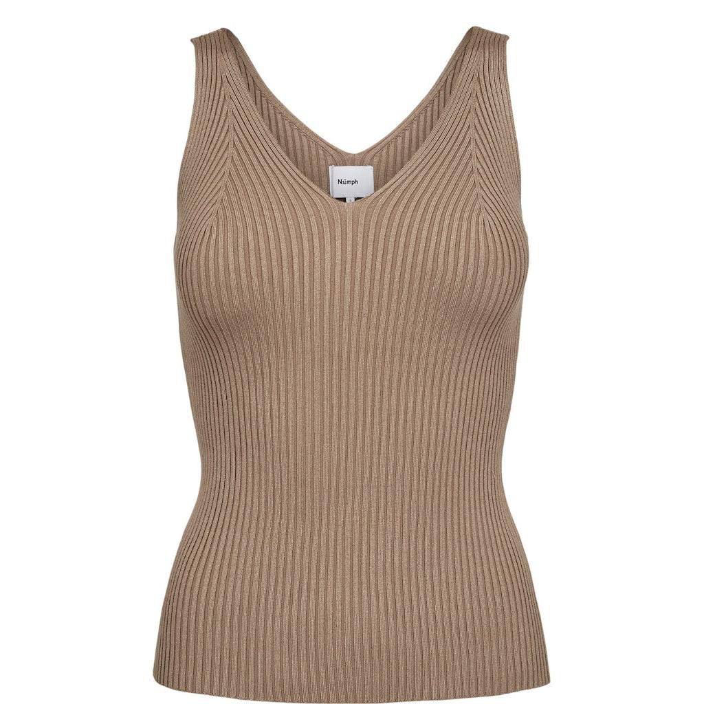Nümph, Nucerys Cropped Top, Silver Mink-Nümph-Minlillebutik.dk