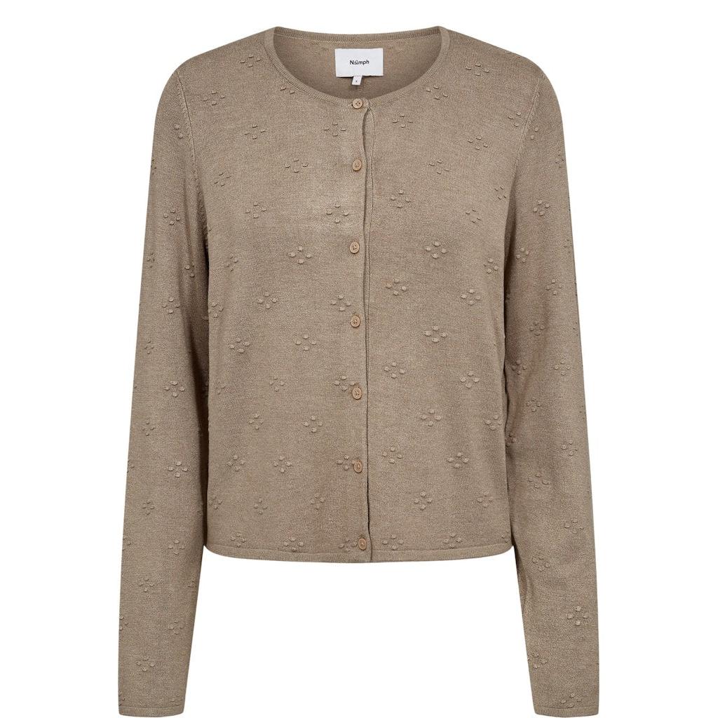 Nümph, Nuashton Cardigan, Silver Mink