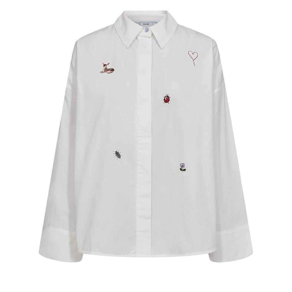 Nümph, Nutenja Shirt, Bright White-Nümph-Minlillebutik.dk