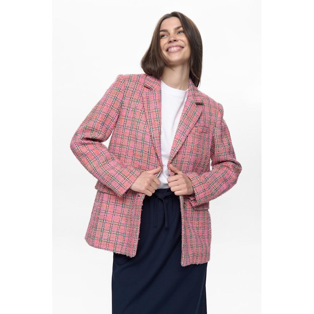 Nümph, Nulindsey Blazer, Fuchsia Pink-Nümph-Minlillebutik.dk