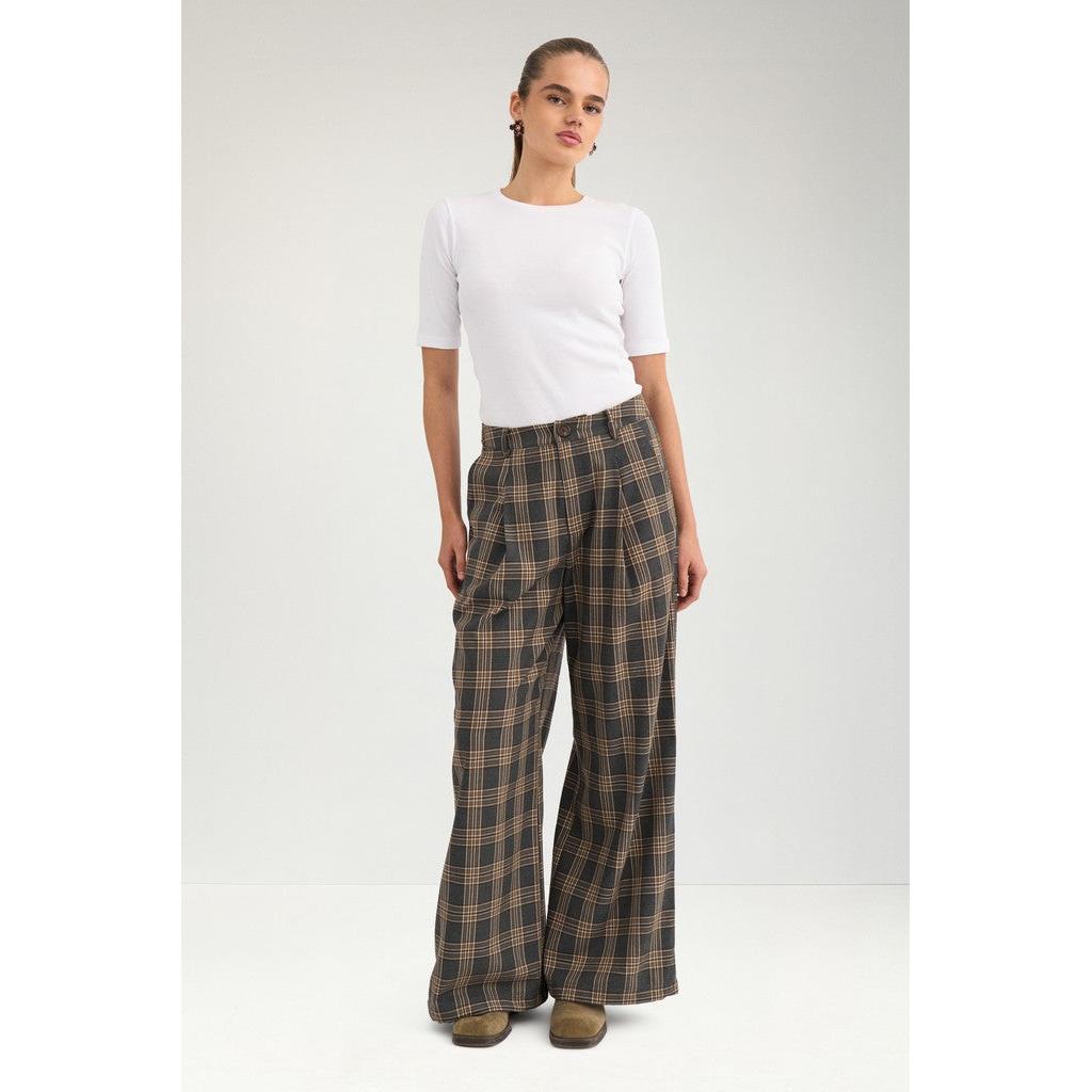 Nümph Nukamala Pants – Dark Grey Melange-Nümph-Minlillebutik.dk