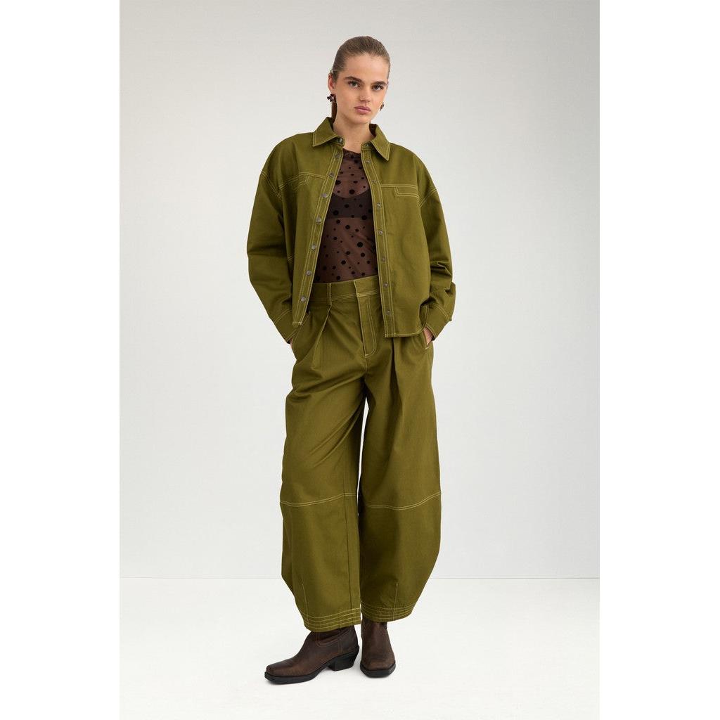 Nümph Nukatti Barrel Pants – Fir Green-Nümph-Minlillebutik.dk