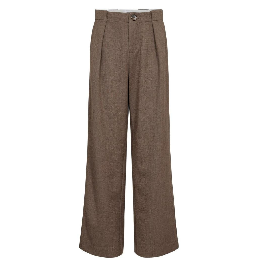 Nümph Nulippa Straight Pants – Chocolate Plum-Nümph-Minlillebutik.dk