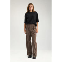 Nümph Nulippa Straight Pants – Chocolate Plum-Nümph-Minlillebutik.dk