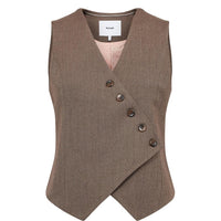 Nümph Nulippa Waistcoat – Chocolate Plum-Nümph-Minlillebutik.dk