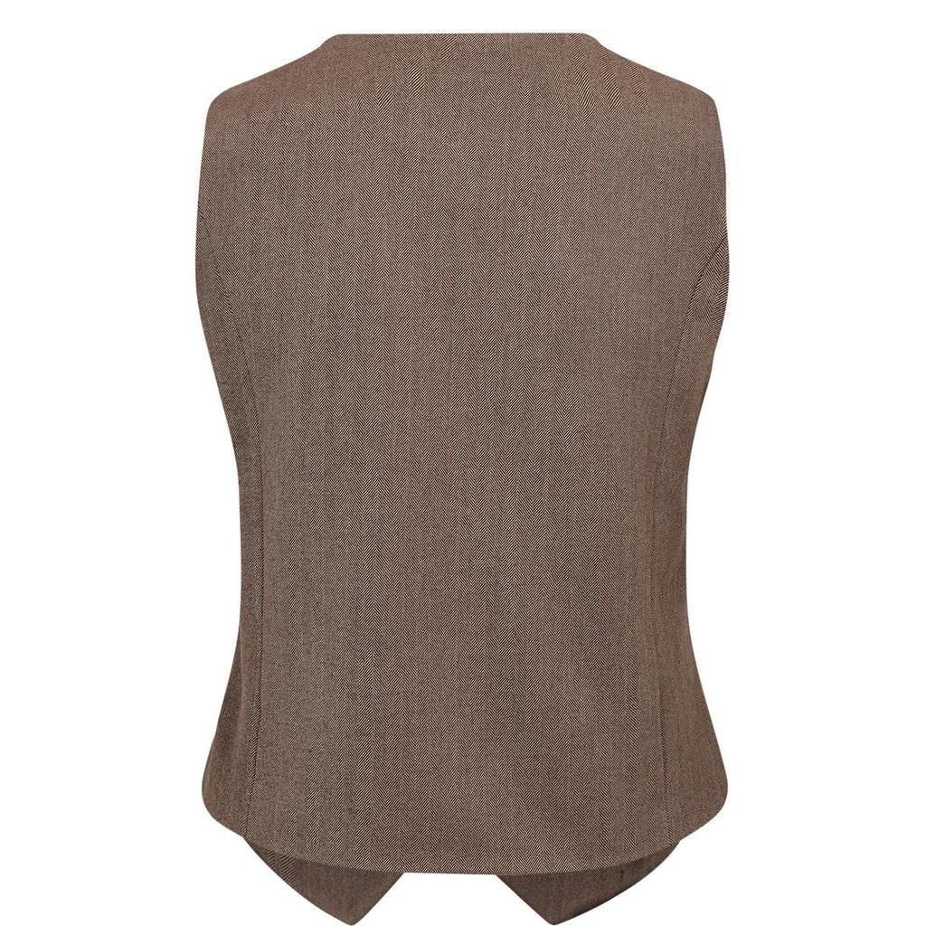 Nümph Nulippa Waistcoat – Chocolate Plum-Nümph-Minlillebutik.dk