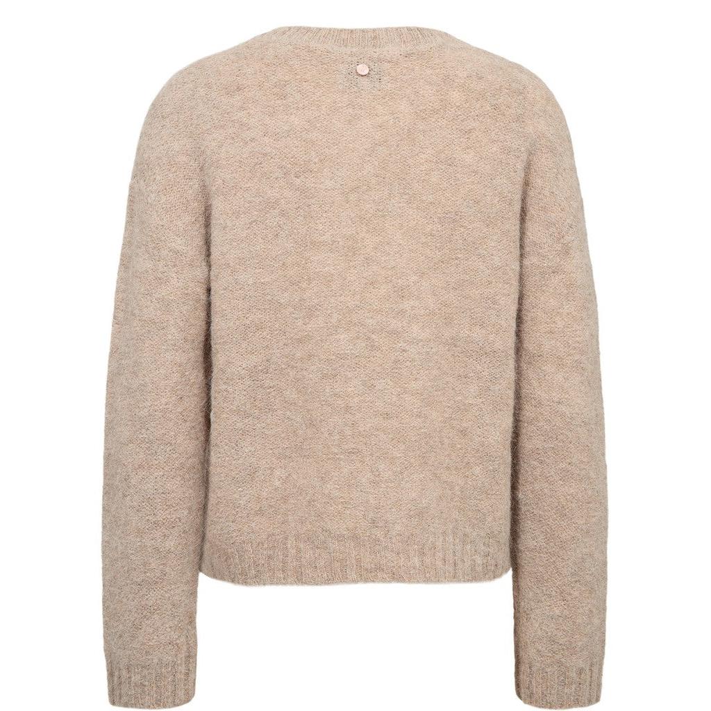 Nümph Nusalia Pullover – Sesame Melange-Nümph-Minlillebutik.dk