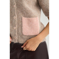 Nümph Nusalia Cardigan – Sesame Melange-Nümph-Minlillebutik.dk