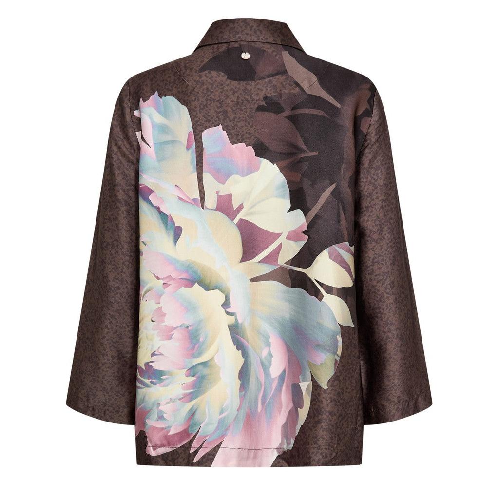 Nümph Nucrisa Boxy Shirt – Black Coffee-Nümph-Minlillebutik.dk