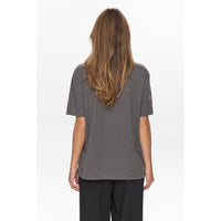 Nümph, Nuprima Oversize T-Shirt, Dark Grey Melange-Nümph-Minlillebutik.dk