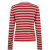 Nümph, Nustripy Pullover, Fiery Red-Nümph-Minlillebutik.dk
