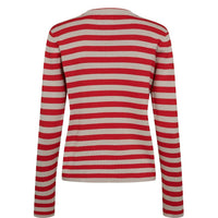 Nümph, Nustripy Pullover, Fiery Red-Nümph-Minlillebutik.dk