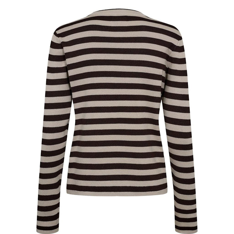 Nümph, Nustripy Pullover, Black Coffee-Nümph-Minlillebutik.dk