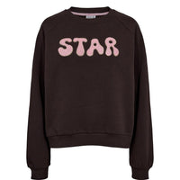Nümph, Nustarly Sweatshirt, Black Coffee-Nümph-Minlillebutik.dk