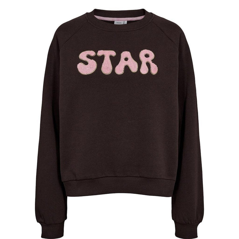 Nümph, Nustarly Sweatshirt, Black Coffee-Nümph-Minlillebutik.dk