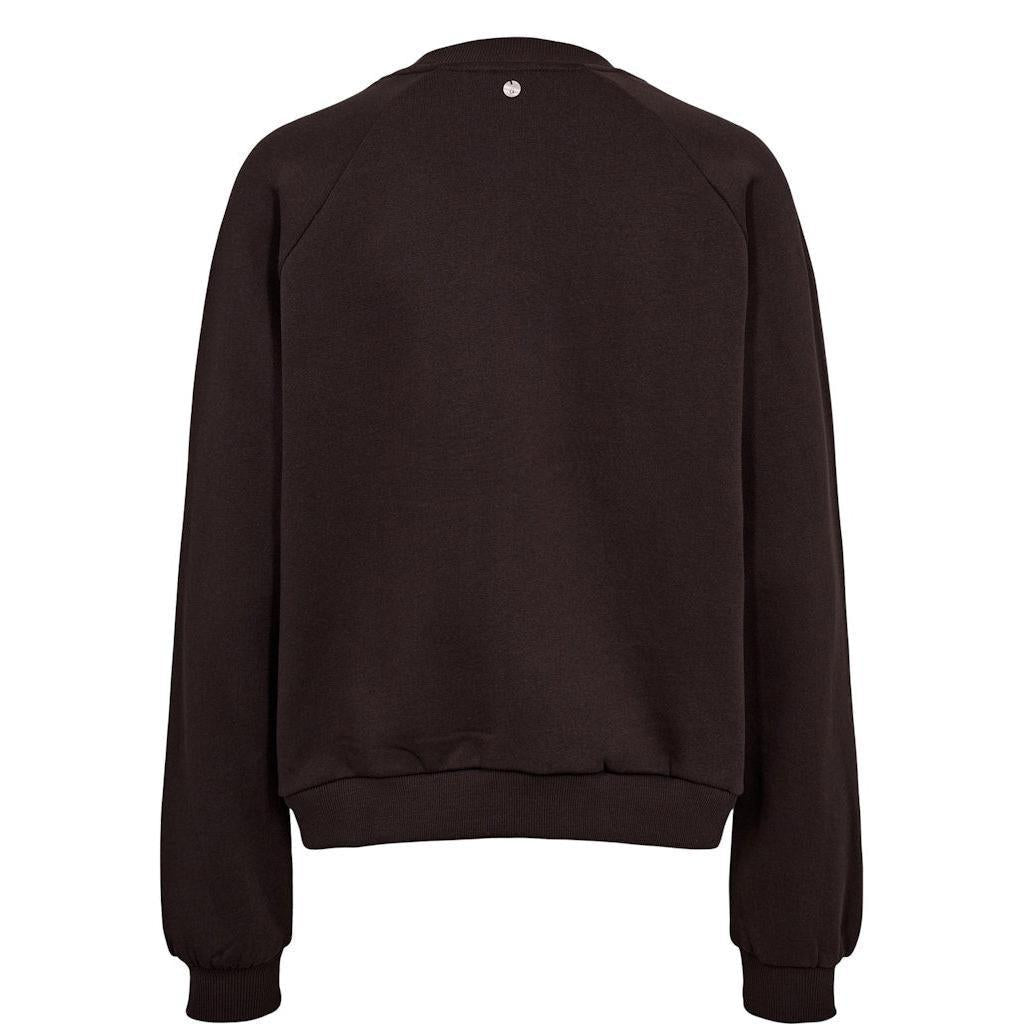 Nümph, Nustarly Sweatshirt, Black Coffee-Nümph-Minlillebutik.dk