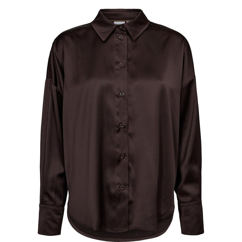 Nümph, Nusatti Shirt, Black Coffee-Nümph-Minlillebutik.dk