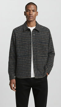 Plenum Studio, Latix New Checke Overshirt, Brown