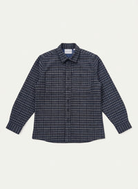 Plenum Studio, Latix New Checked Overshirt, Navy