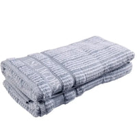 Ilse Jacobsen, Håndklæde Sæt Med 2 stk, Støvet Blå Striber-Ilse Jacobsen-Minlillebutik.dk