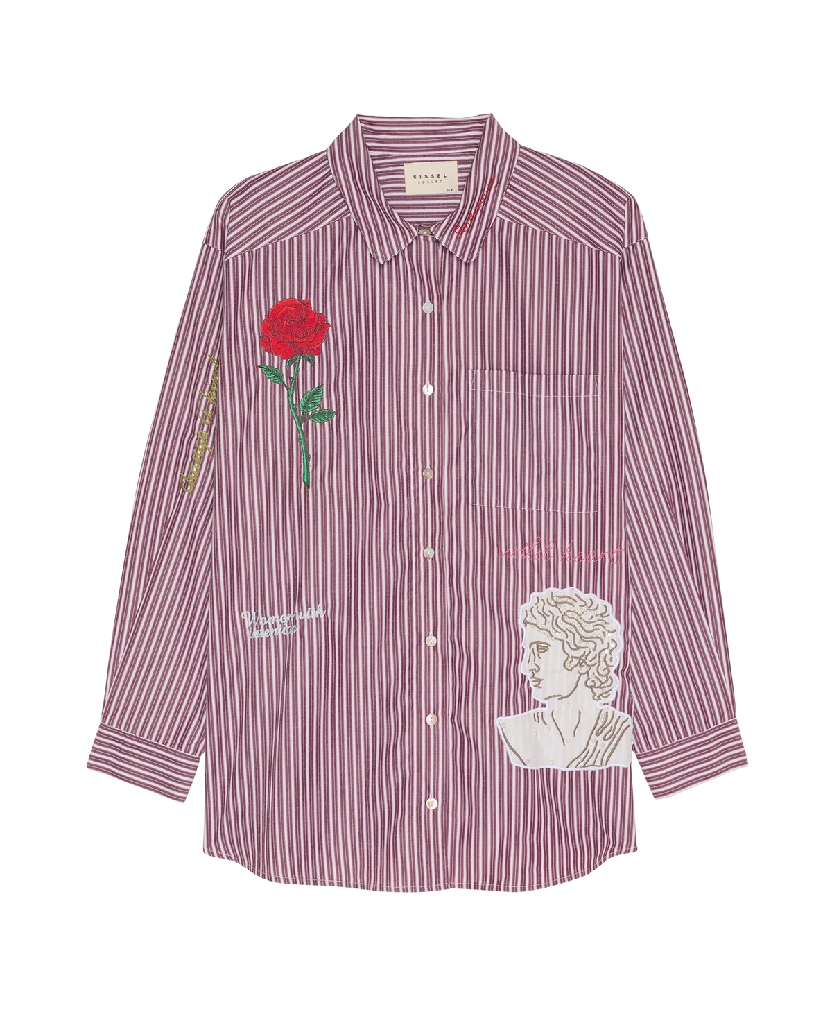 Sissel Edelbo, Pil Shirt – Purple Stripes