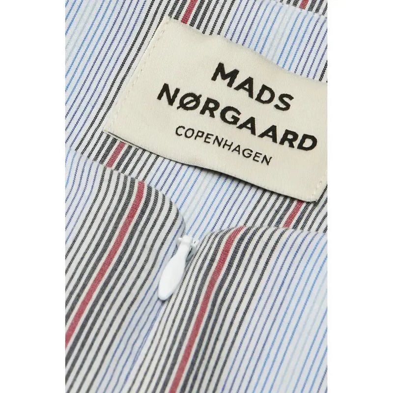 Mads Nørgaard, Poplinda Dana Shirt, Shadow Pinstripe/Winery-Mads Nørgaard - Dame-Minlillebutik.dk