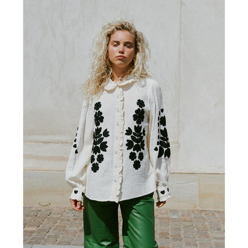 Sissel Edelbo, Rae Shirt, Snow White-Sissel Edelbo-Minlillebutik.dk