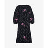 Sissel Edelbo, Regina Dress, Black w. cyclamen pink