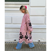 Sissel Edelbo, Rikke Dress, Pink Stripes-Sissel Edelbo-Minlillebutik.dk