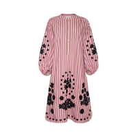 Sissel Edelbo, Rikke Dress, Pink Stripes-Sissel Edelbo-Minlillebutik.dk