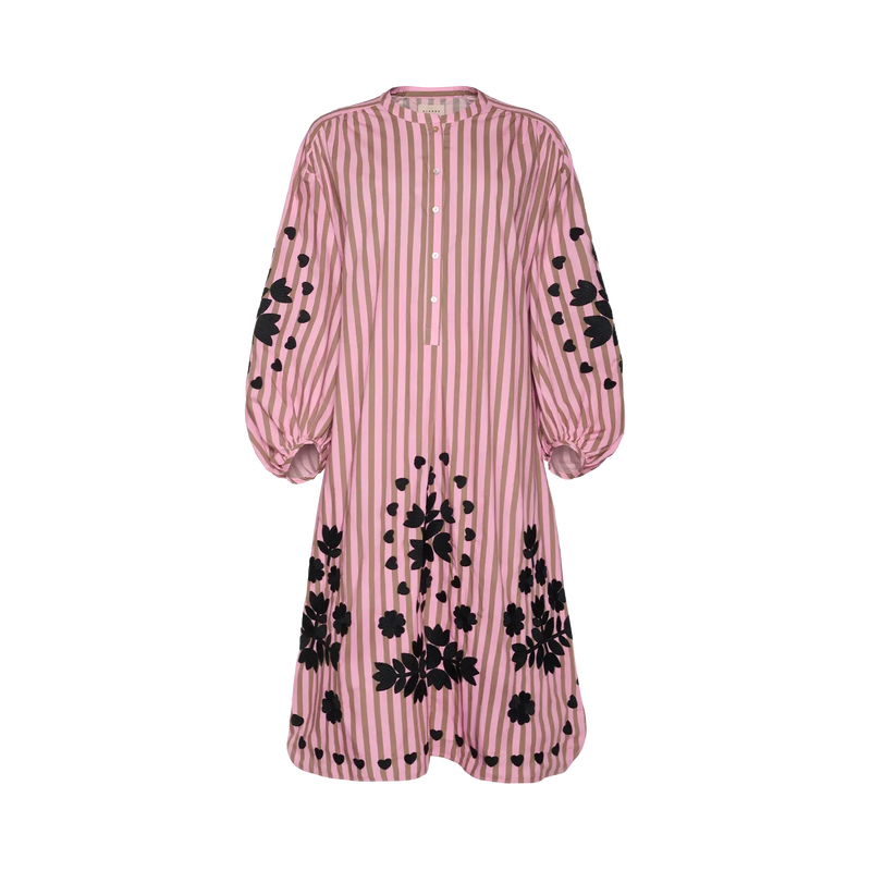 Sissel Edelbo, Rikke Dress, Pink Stripes-Sissel Edelbo-Minlillebutik.dk