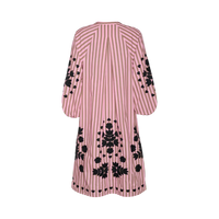 Sissel Edelbo, Rikke Dress, Pink Stripes-Sissel Edelbo-Minlillebutik.dk