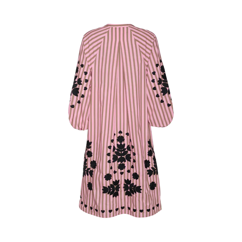 Sissel Edelbo, Rikke Dress, Pink Stripes-Sissel Edelbo-Minlillebutik.dk