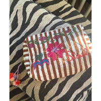 Sissel Edelbo, Rosea cosmetic bag, Brown Stripes-Sissel Edelbo-Minlillebutik.dk