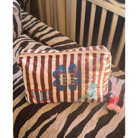 Sissel Edelbo, Rosea cosmetic bag, Brown Stripes-Sissel Edelbo-Minlillebutik.dk