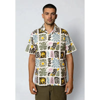Fat Moose, Sea Cotton/Linen S/S Shirt, Ecru-Fat Moose-Minlillebutik.dk