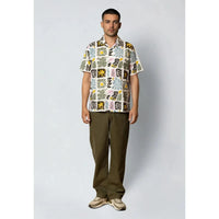 Fat Moose, Sea Cotton/Linen S/S Shirt, Ecru-Fat Moose-Minlillebutik.dk